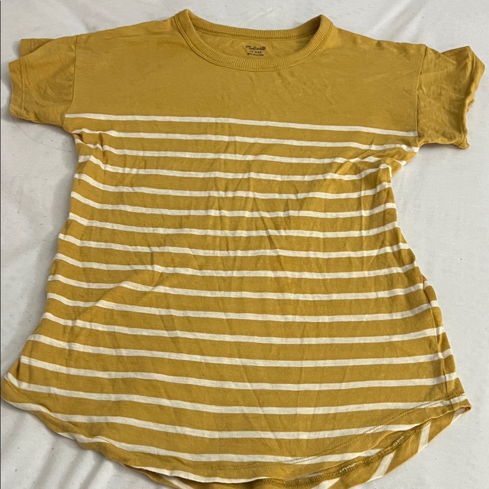 Madewell Yellow Striped T-Shirt
